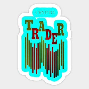 CRYPTO TRADER (COSMIC) / TURQUOISE Sticker